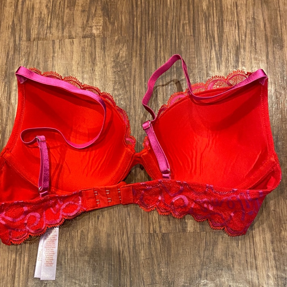 Savage Fenty Red Lace Bra size 36 B - Picture 3 of 4